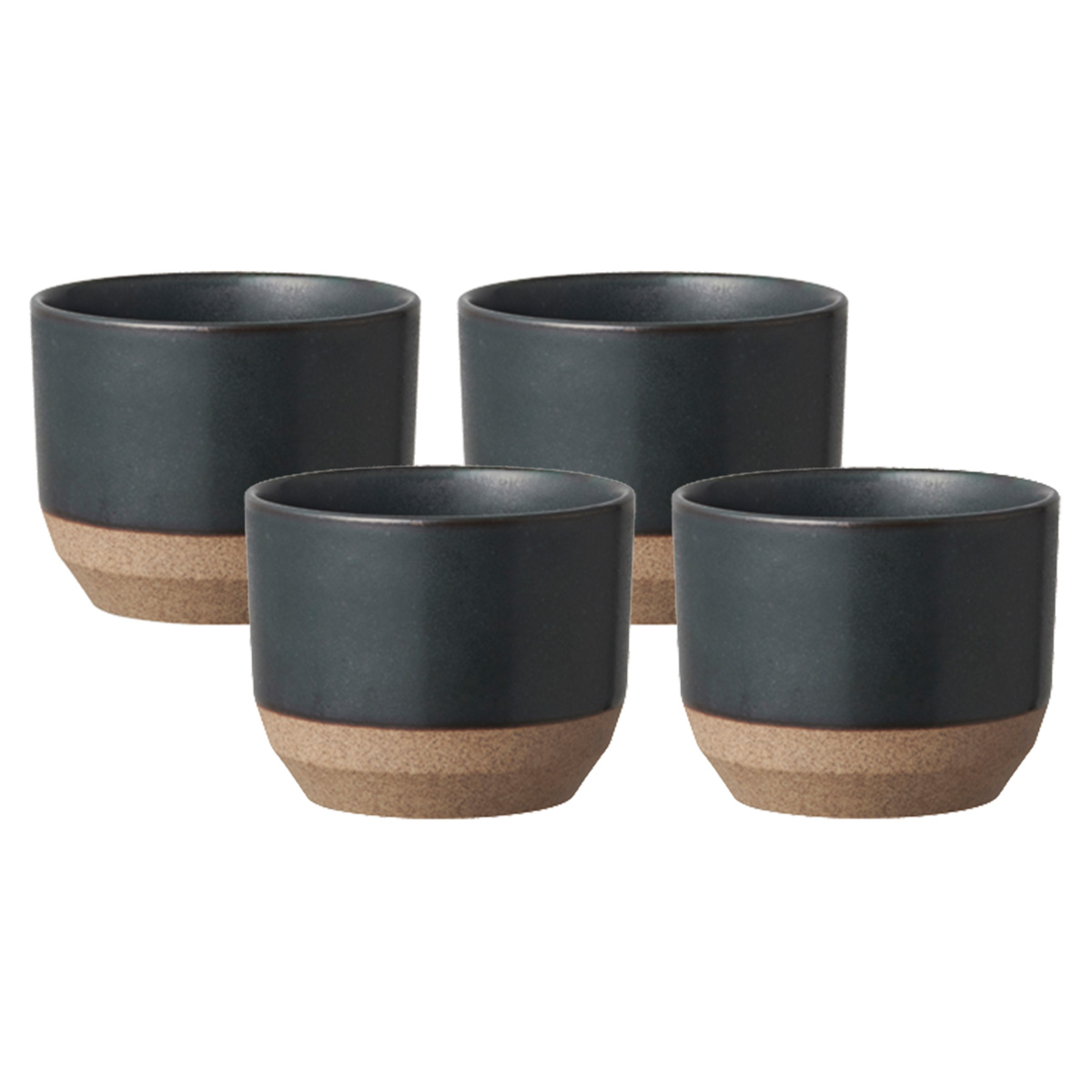 Little Mug Keramik schwarz 4 Stück